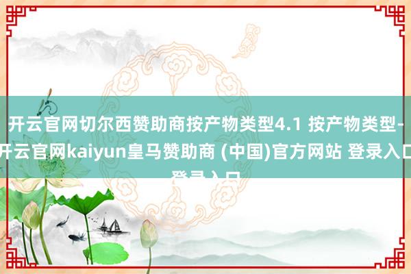 开云官网切尔西赞助商按产物类型4.1 按产物类型-开云官网kaiyun皇马赞助商 (中国)官方网站 登录入口