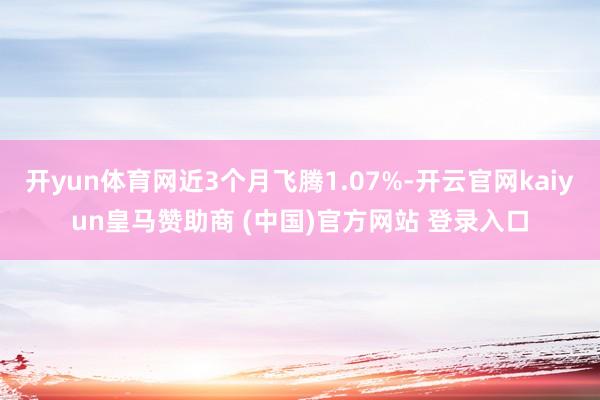 开yun体育网近3个月飞腾1.07%-开云官网kaiyun皇马赞助商 (中国)官方网站 登录入口