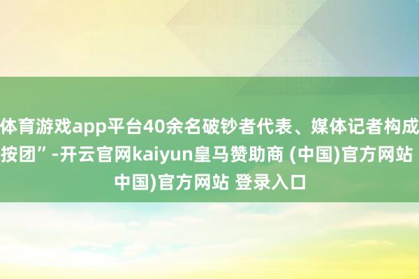 体育游戏app平台40余名破钞者代表、媒体记者构成“质地覆按团”-开云官网kaiyun皇马赞助商 (中国)官方网站 登录入口