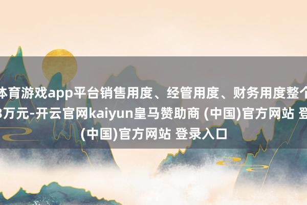 体育游戏app平台销售用度、经管用度、财务用度整个5289.8万元-开云官网kaiyun皇马赞助商 (中国)官方网站 登录入口