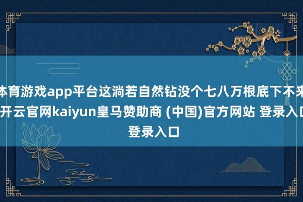 体育游戏app平台这淌若自然钻没个七八万根底下不来-开云官网kaiyun皇马赞助商 (中国)官方网站 登录入口